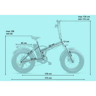 DME Vulcano 250W Folding Bike 20 250W 36V 10.4 Ammortizzata 3.0.2