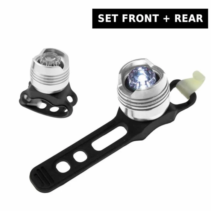 Biene vorne und hinten LED-Licht Set Aluminium Silber