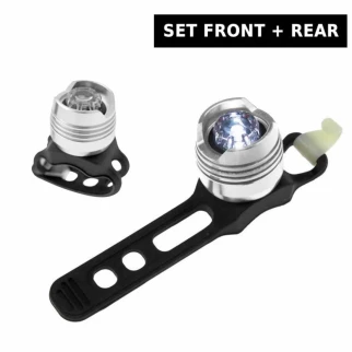 Biene vorne und hinten LED-Licht Set Aluminium Silber