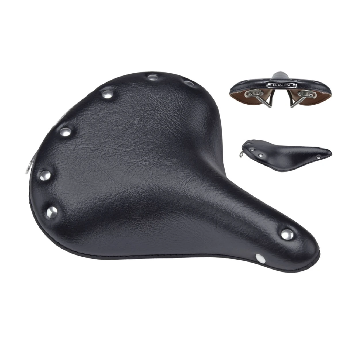 Electra Classic Faux Leather Saddle Black