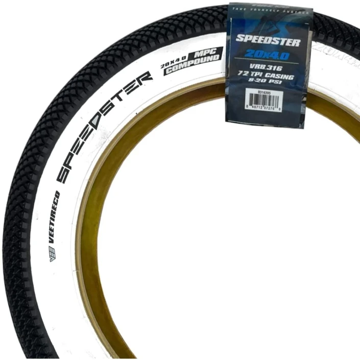 Pneu Speedster 20 x 4.0 Noir Blanc