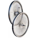Set ruote 26 140 raggi Cromate