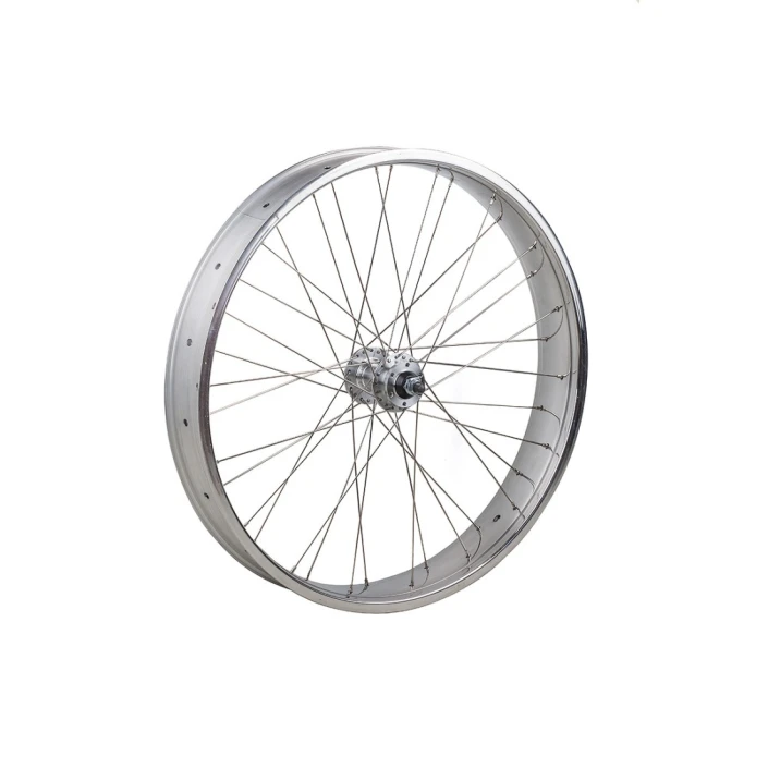 Roue avant 26 x 80 mm, frein à disque poli
