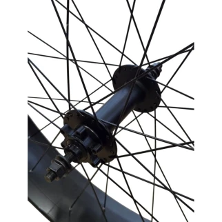 Ruota Anteriore 26 x 100 mm nero wide axle Freno a disco - da 26 - Bcycles