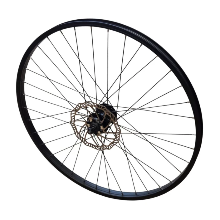 Disque de frein noir pour roue avant 26 x 25 mm