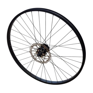 Ruota Anteriore 26 x 25 mm nero Freno a disco