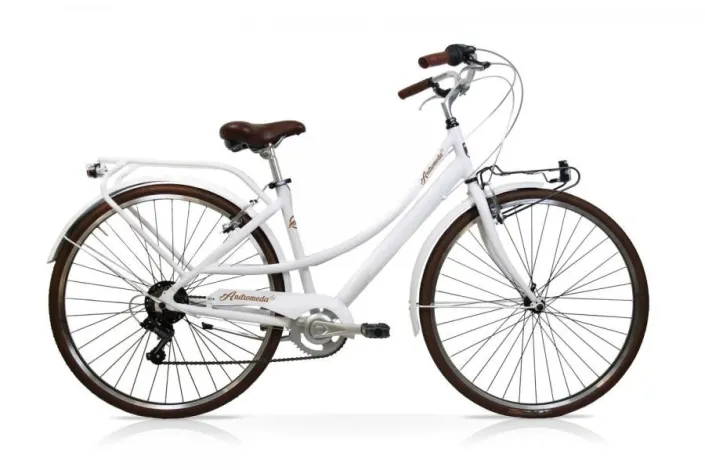 Bicicletta Andromeda 28 Donna 7V Bianco Mercurius