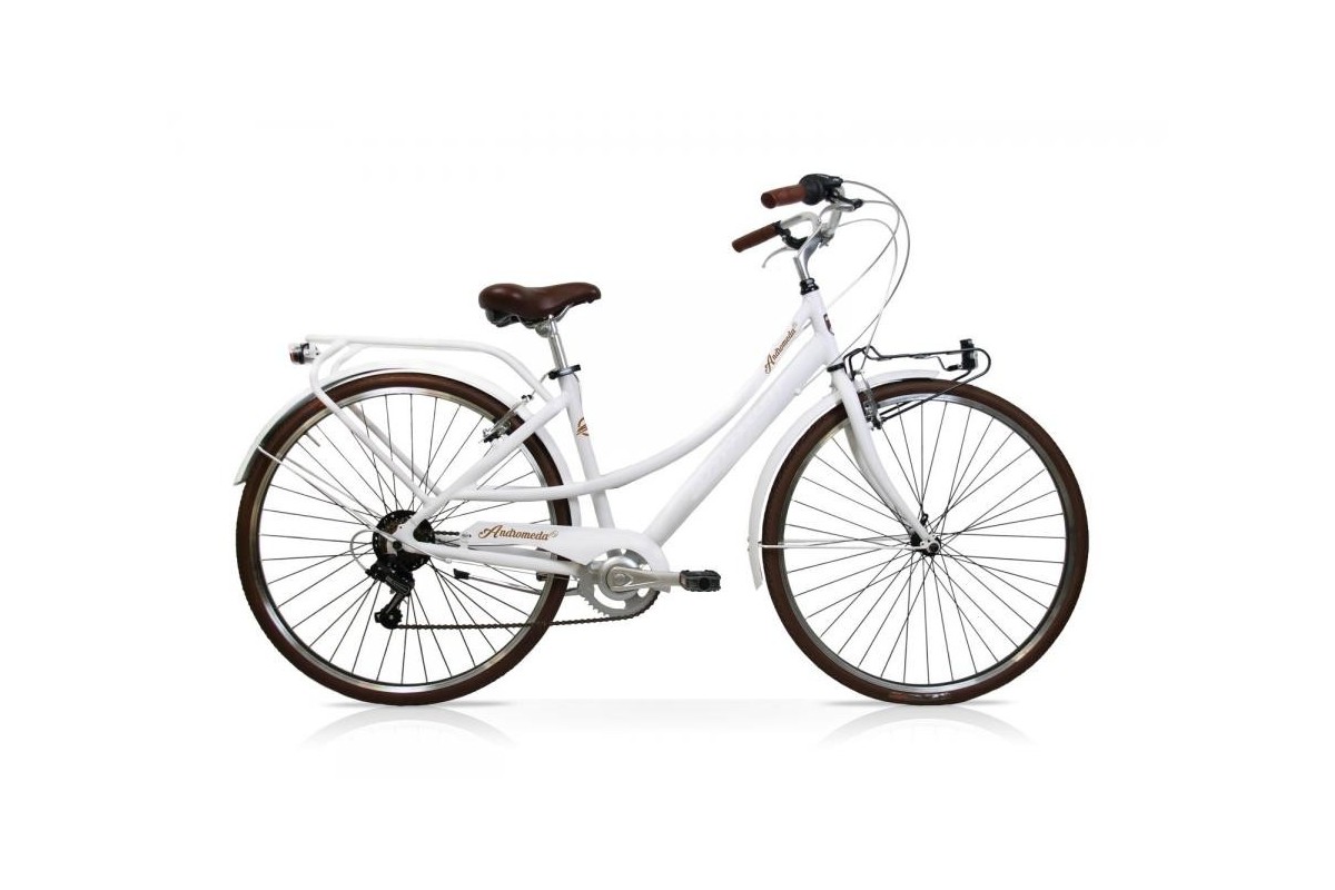 Bicicletta Andromeda 28 Donna 7V Bianco Mercurius