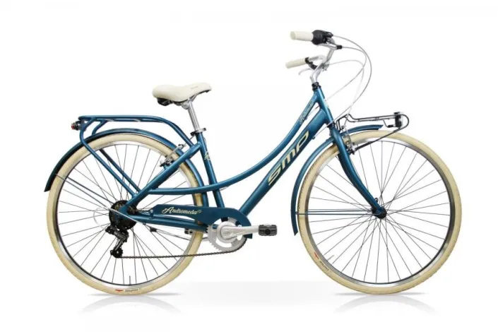 Bicicletta Andromeda 28 Donna 7V Blu Ottanio Mercurius