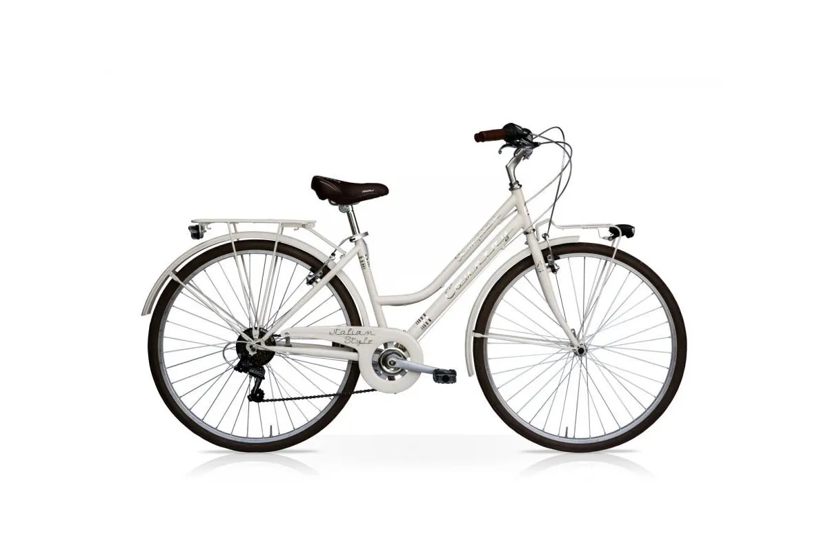 Bicicletta Country 28 Donna 6V Bianco Perla Mercurius