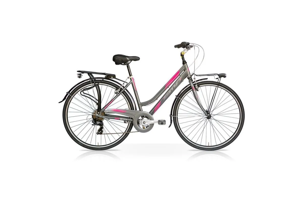 Bicicletta MY WAY 28 Donna 7V Grigio Fucsia Mercurius