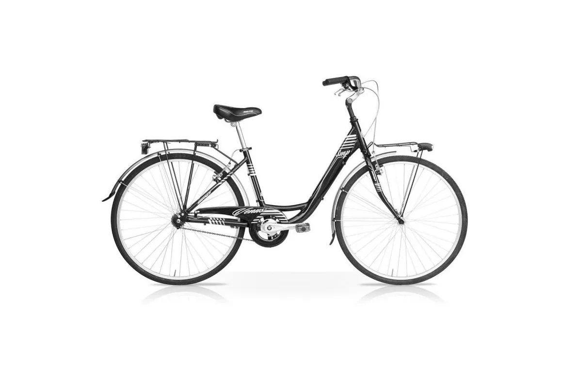 Bicicletta Venus 28 Donna 7V Nero Mercurius