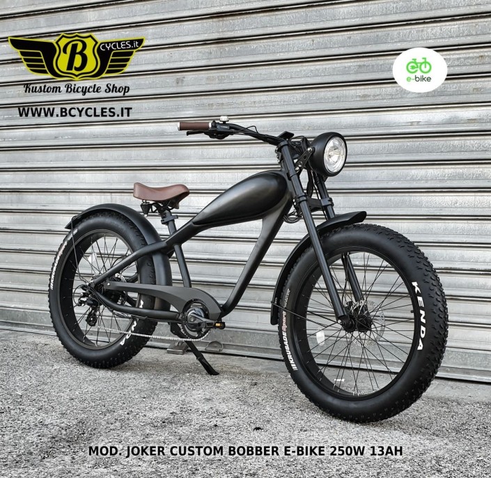 Joker Bobber E-Bike Nero Opaco 250W