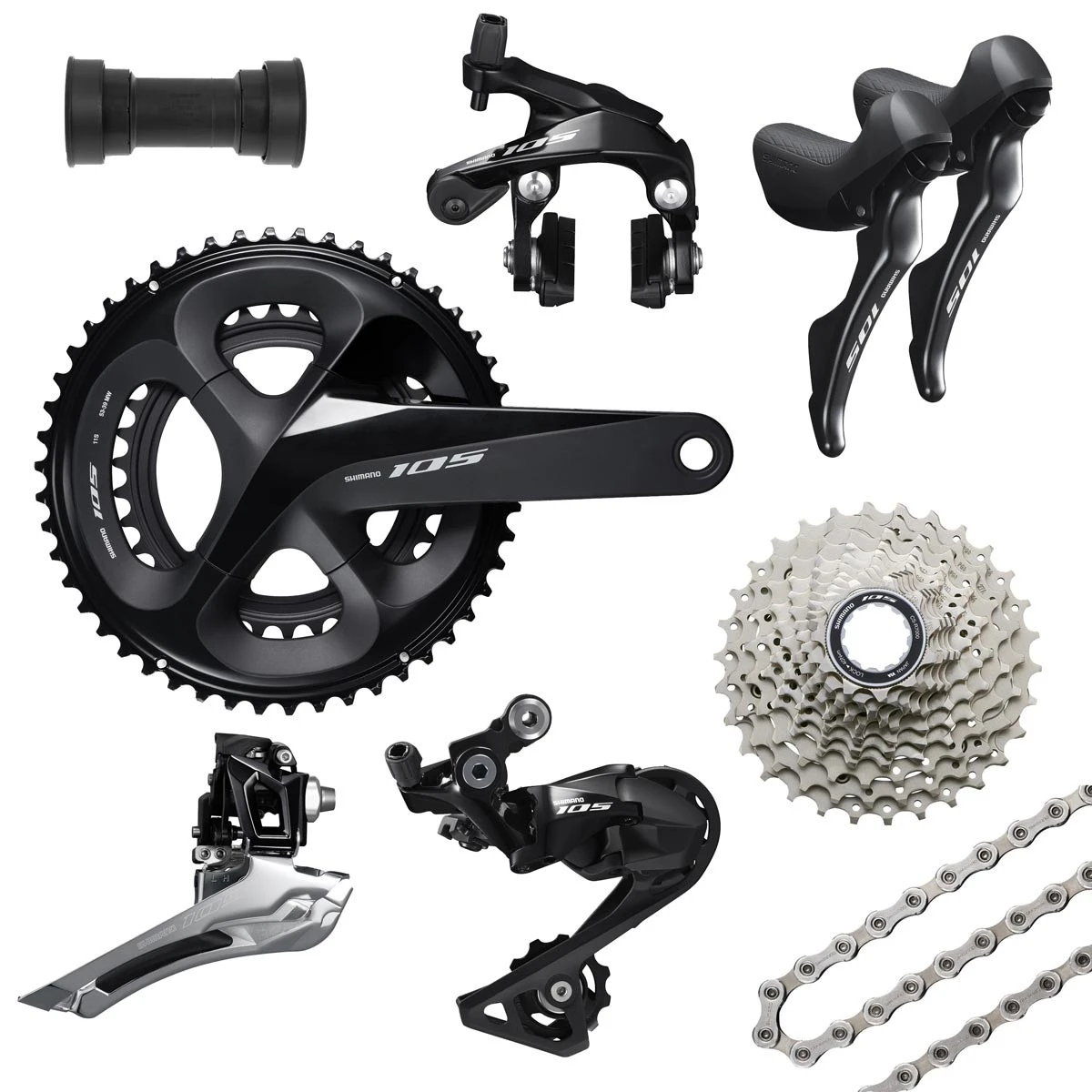 Gruppo Shimano 105 R7000 Completo 11V 52/36 11/ 32 Gruppo Shimano 105 R7000 Completo 11V 52/36 11/ 32