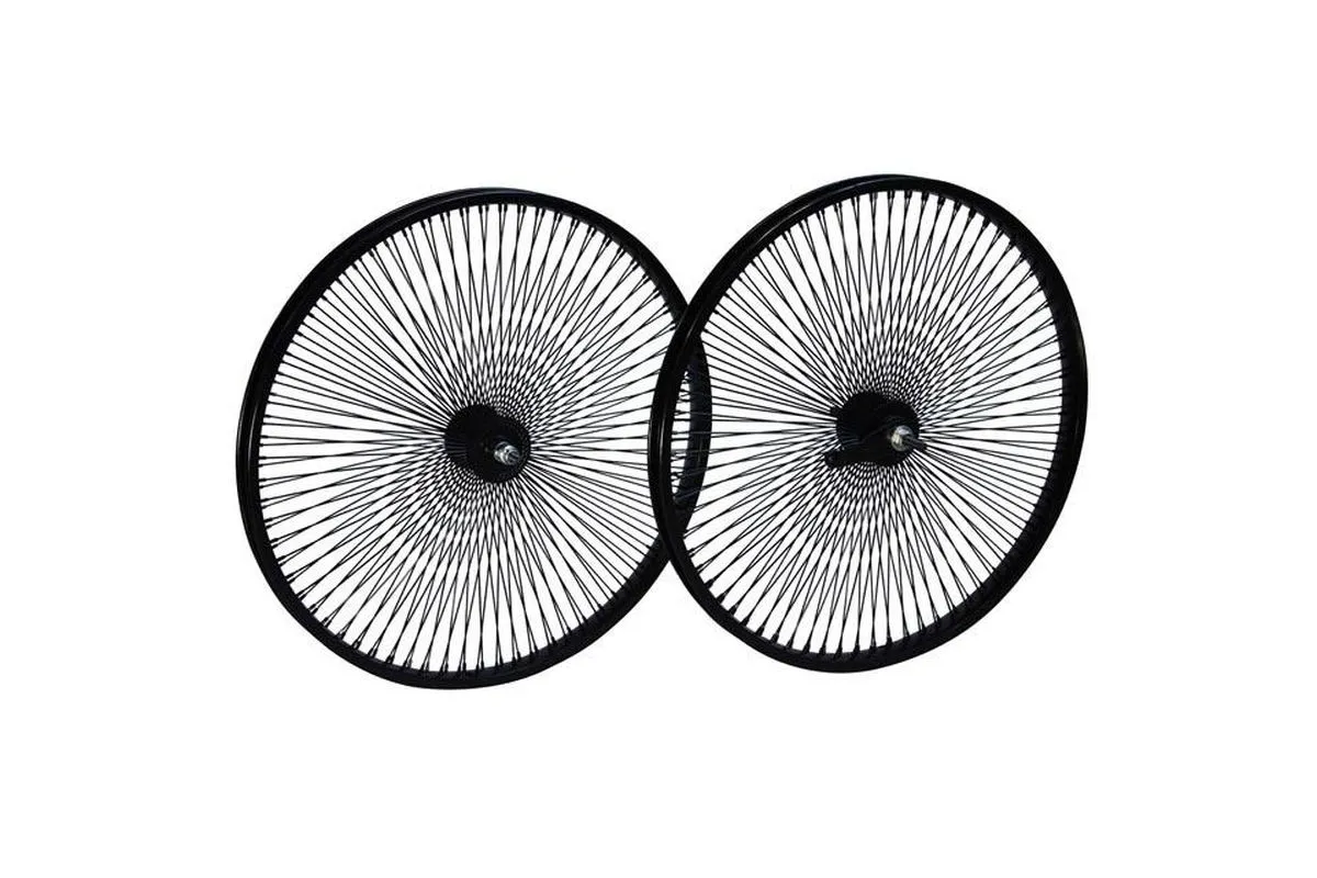 Set ruote 26 140 raggi nere