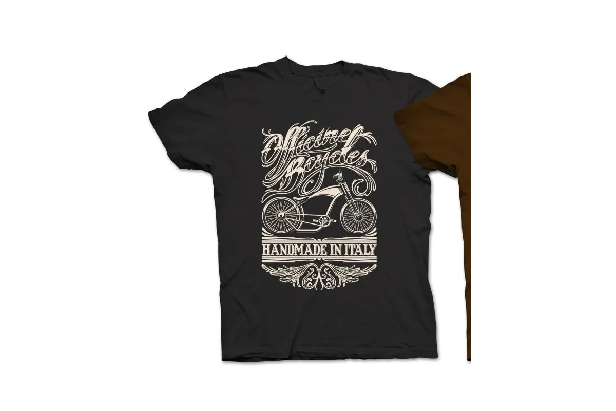 T-SHIRT Officine Bcycles Chopper Nera