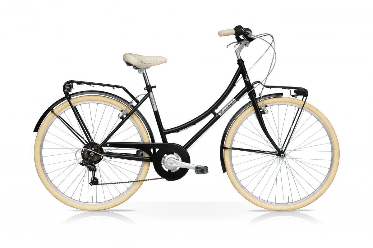 Bicicletta Vintage 26 Donna 6V Black Mercurius