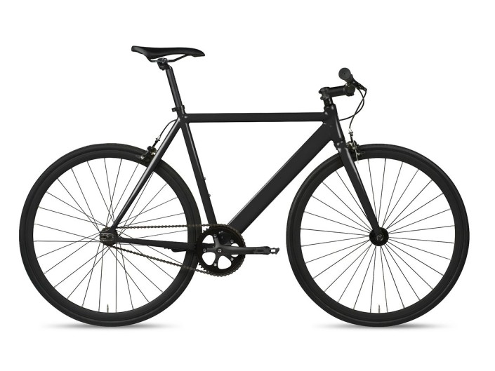 Bicicletta 6KU Black Single Speed Fixed Alluminio