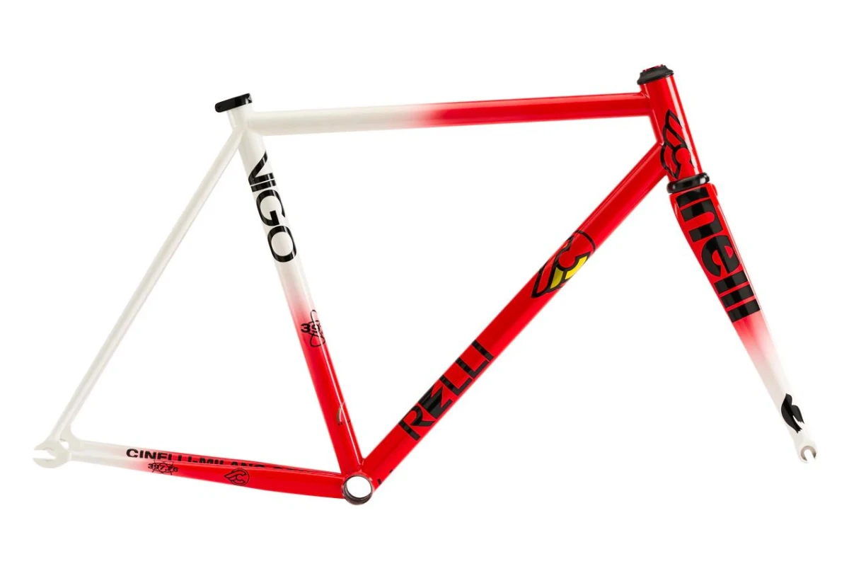 Cinelli Vigorelli Track Steel 80s Framesetpista bicicletta set telaio acciaio bi - Foto 1 di 1