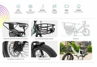 Bicicleta eléctrica Cargo Platum Van 48V - Fat E-bike & Cargo E-bikes - Platum