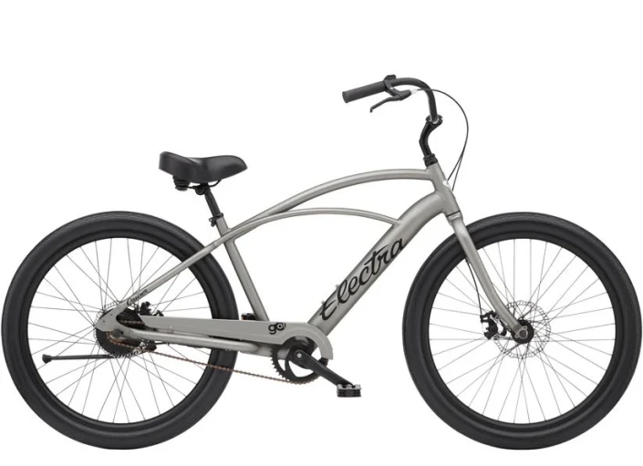 Cruiser Ebike Electra Go Step-Over Titan Silver