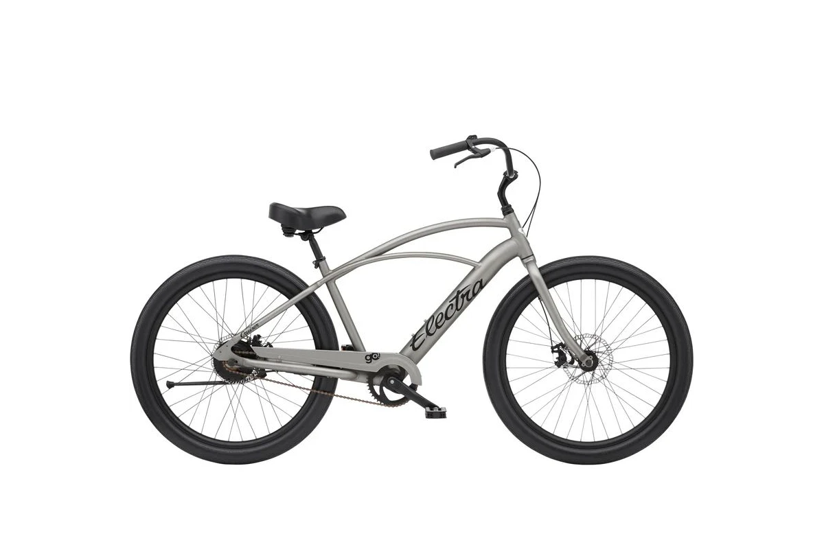 Cruiser Ebike Electra Go Step-Over Titan Silver