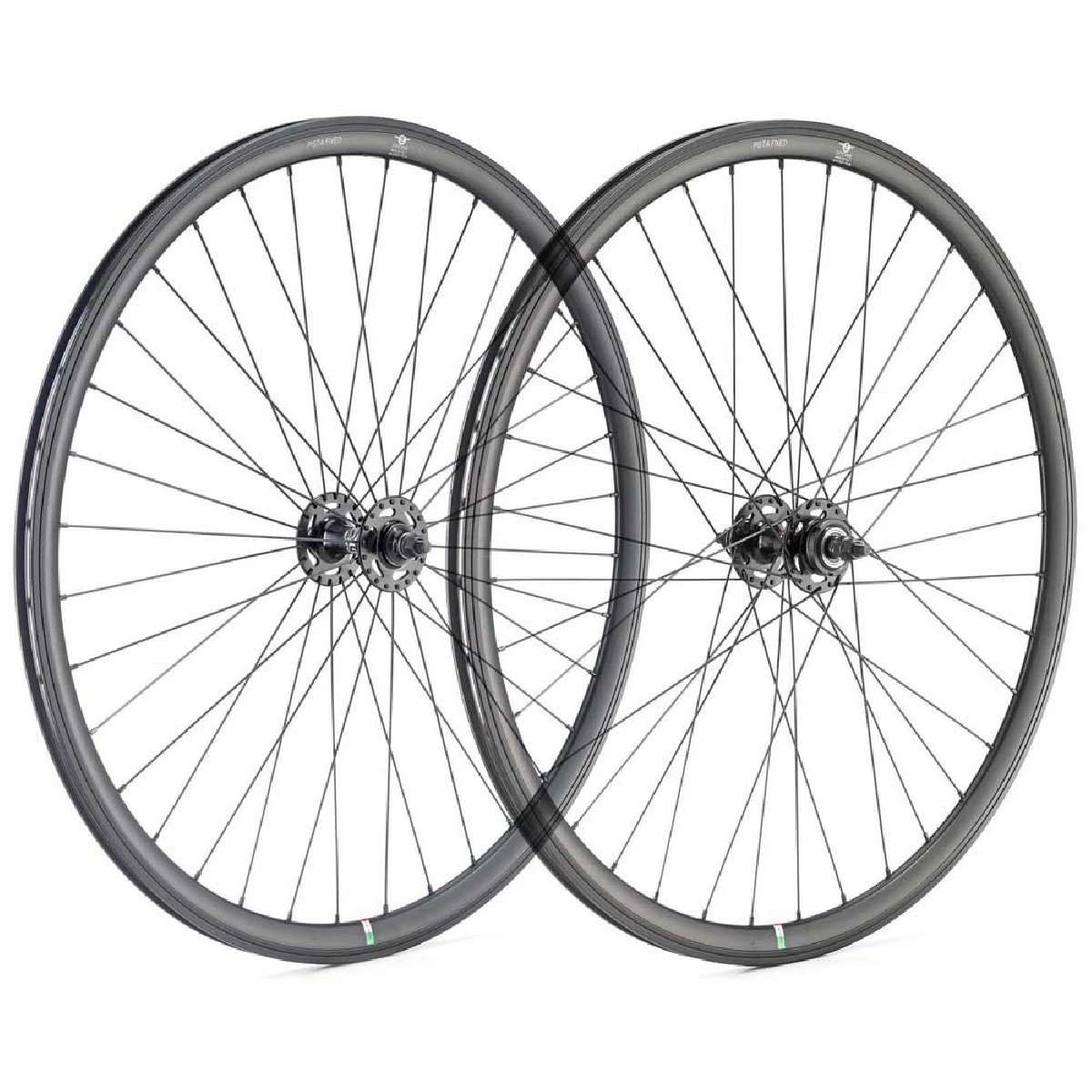 Set Ruote fixed pista Gipiemme 30mm Nero Set Ruote fixed pista Gipiemme 30mm Nero