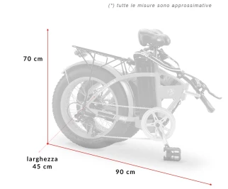 DME Vulcano 250W Folding Bike 20 250W 36V 15Ah Idrauilica 2.8.4