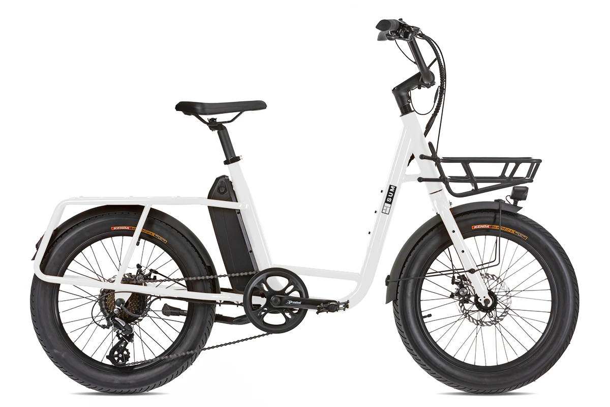 E-bike Cargo Fat SUM UCO Steel bianco