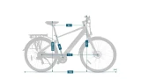 SILVER ALPHA E-Bike - Urban & Trekking - Argento