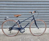 Vintage Rondine 28 Damenfahrrad, 7-Gang, blau - City Bike - Bcycles