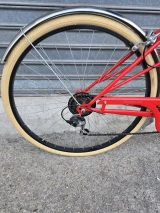 Vélo vintage Rondine 28 pour femme, 7 vitesses, rouge - City Bike - Bcycles