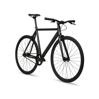 6KU Black Single Speed Fixed Aluminum Bicycle - Fixed e Single Speed Bikes - 6KU
