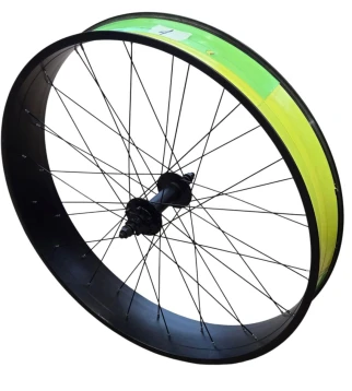Ruota Anteriore 26 x 100 mm nero wide axle Freno a disco