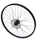 Ruota Anteriore 26 x 25 mm nero Freno a disco