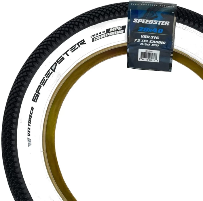 Pneumatico Speedster 20 x 4.0 Nero Bianco