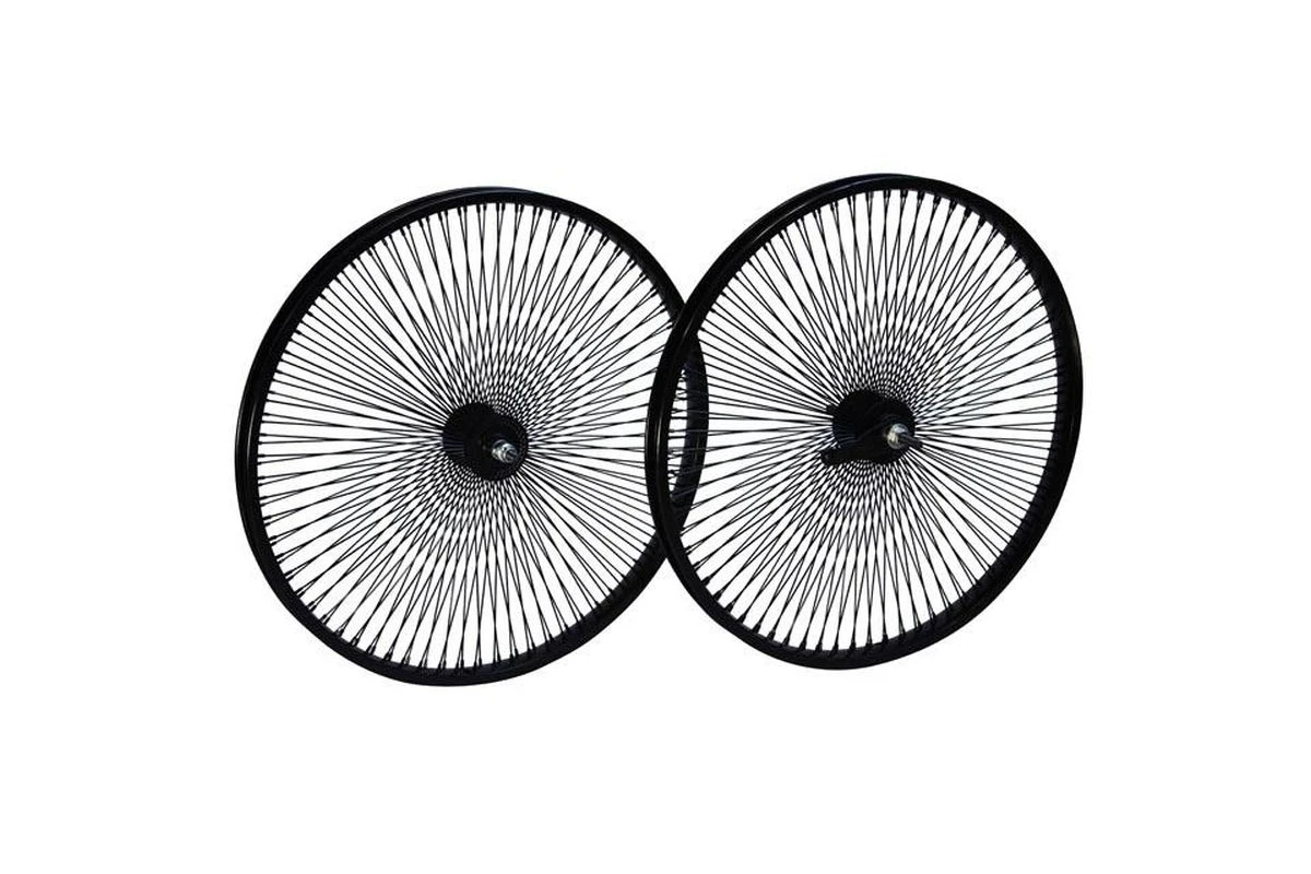 Set ruote 26 140 raggi nere