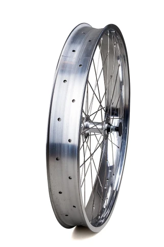 Roue avant 26 x 80 mm, frein à disque poli - da 26 - Bcycles