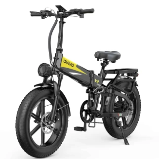 Bicicleta eléctrica Fat Ovivo HYPER V2 PRO 2.0 negra y dorada - Fat E-Bikes - Ovivo